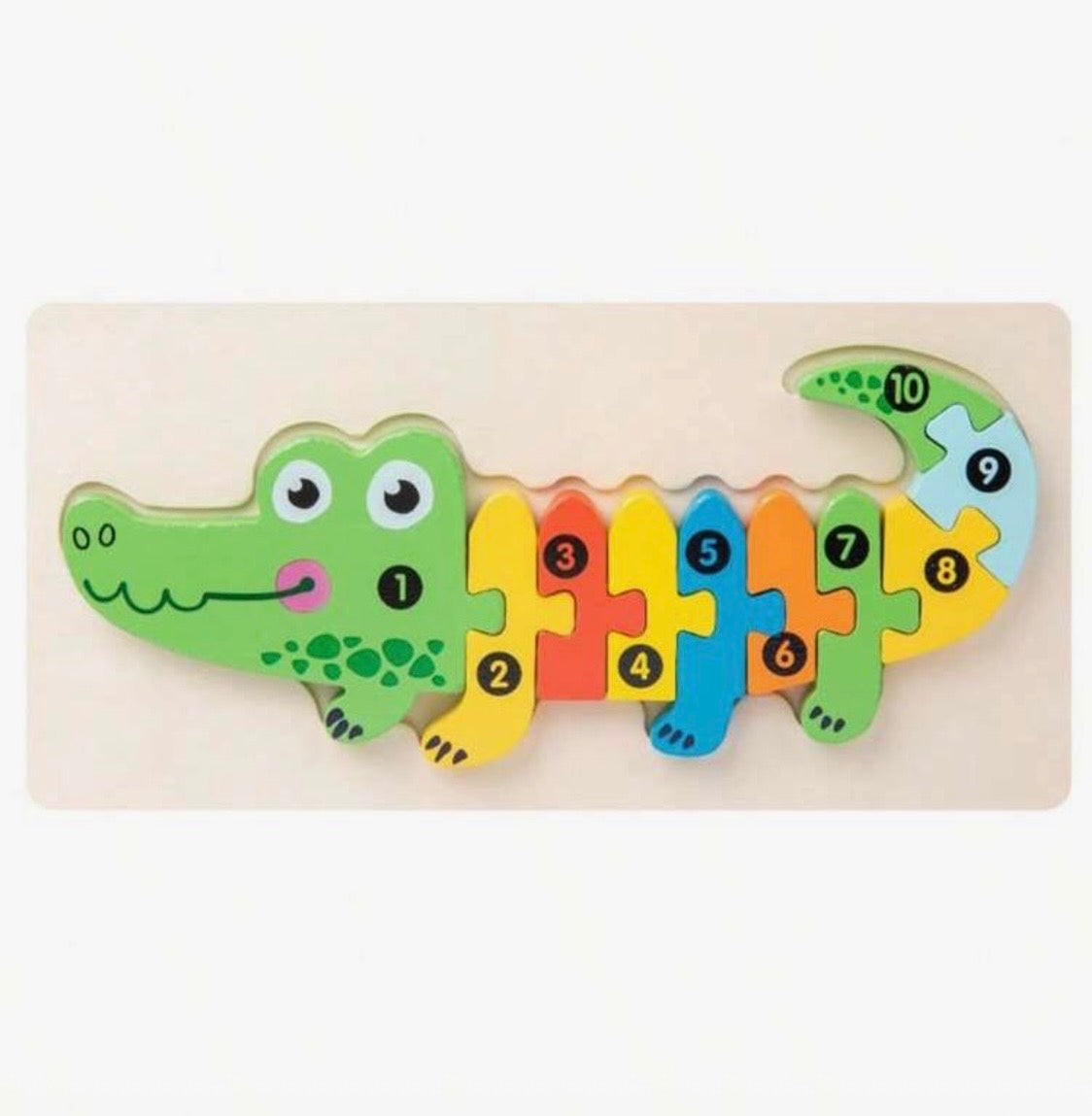 3D Wooden Puzzles with numbers