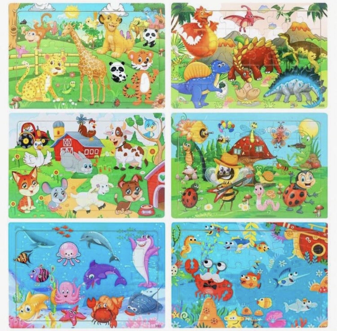 3 Different Puzzles (Random selection) 30pcs